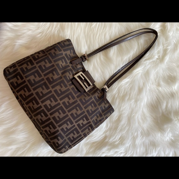 Fendi // Dark Brown Zucca Tote Bag – VSP Consignment